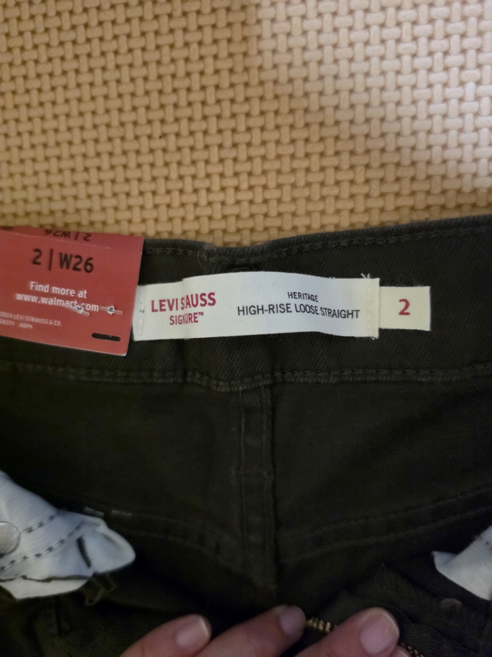 Levi's High-Rise Loose Straight Men’s Jeans - Olive Green